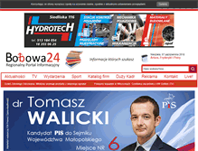 Tablet Screenshot of bobowa24.pl